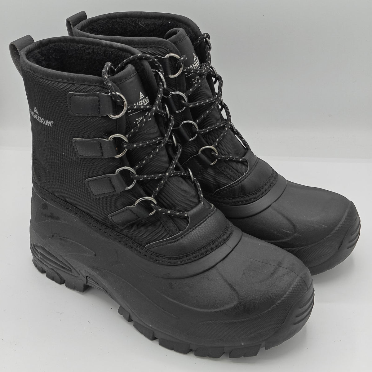 Staheekum Men's "Snow Boot" Rated -20 Degrees Waterproof Rubber Shell (Black)