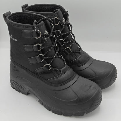 Staheekum Men's "Snow Boot" Rated -20 Degrees Waterproof Rubber Shell (Black)