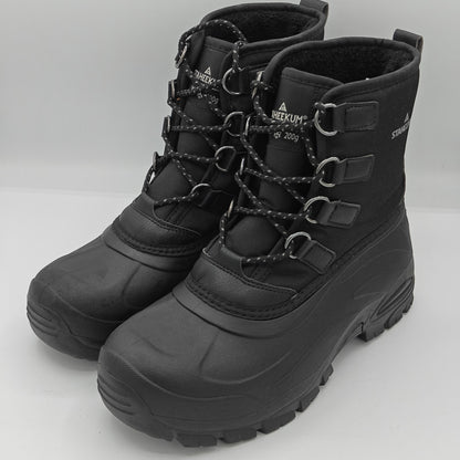 Staheekum Men's "Snow Boot" Rated -20 Degrees Waterproof Rubber Shell (Black)