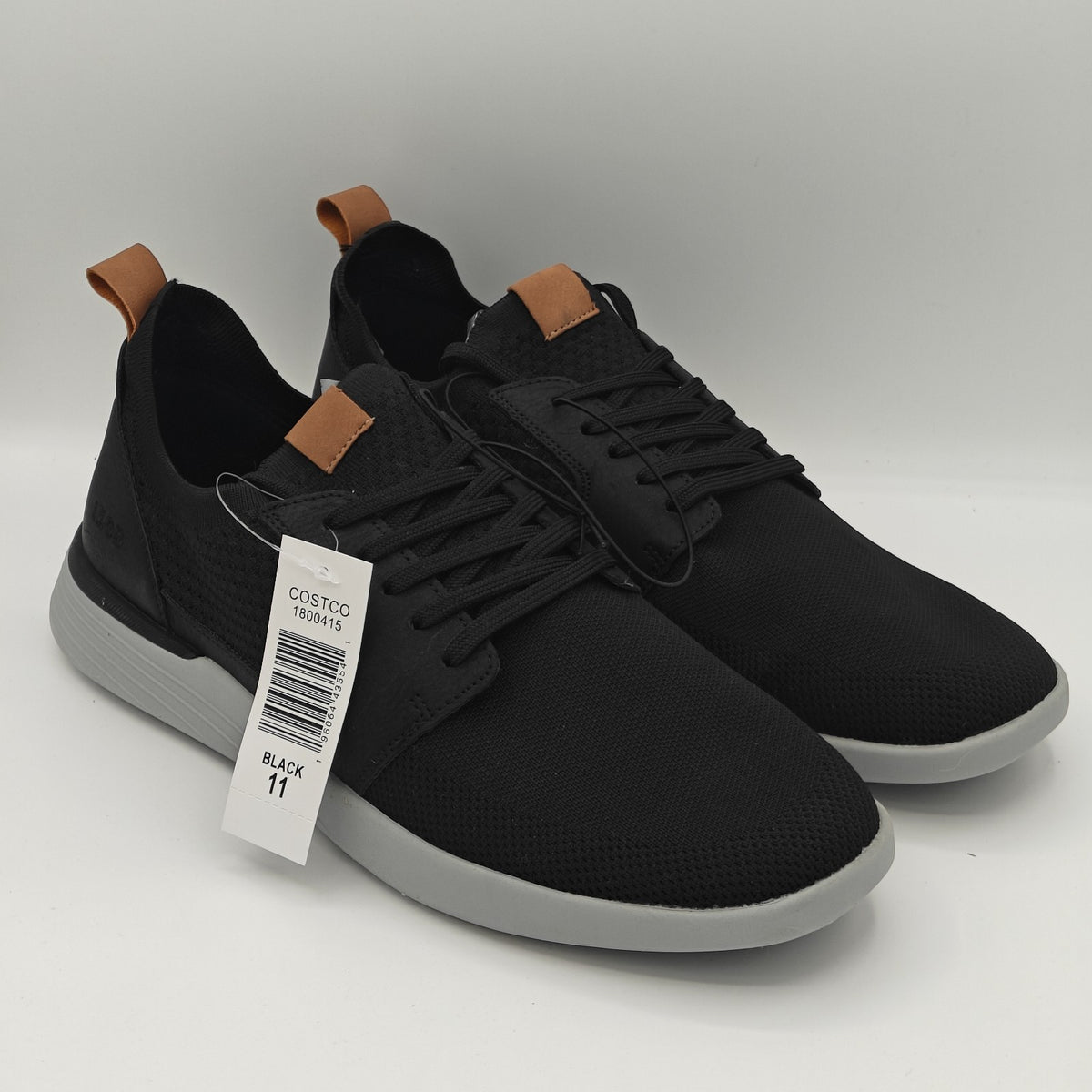 IZOD "Bannister" Men's Lightweight Stretch Textile Sneaker [Black / Navy]