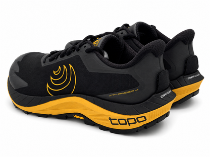 Topo Athletic MTN Racer 4 Men's Trail Running Shoes Black Yellow Size 9
