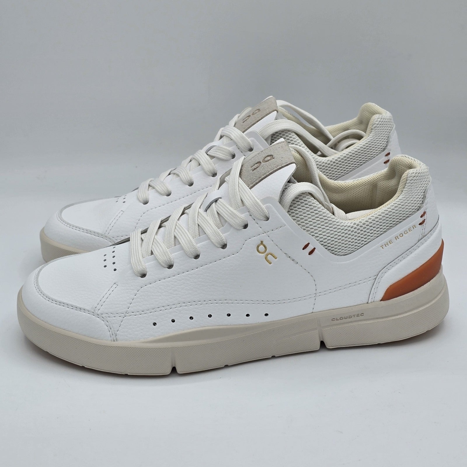 On The Roger Centre Court Sneakers White Sienna Tennis Shoes Women's Size 7