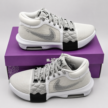 Nike LeBron Witness 8 Basketball Shoes White Light Grey Men's 8.5 Women's 10