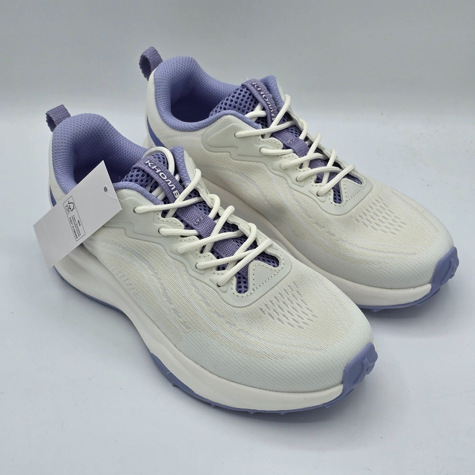Khombu Patan Sneakers Women's white Lightweight Athletic Memory Foam Casual Shoe