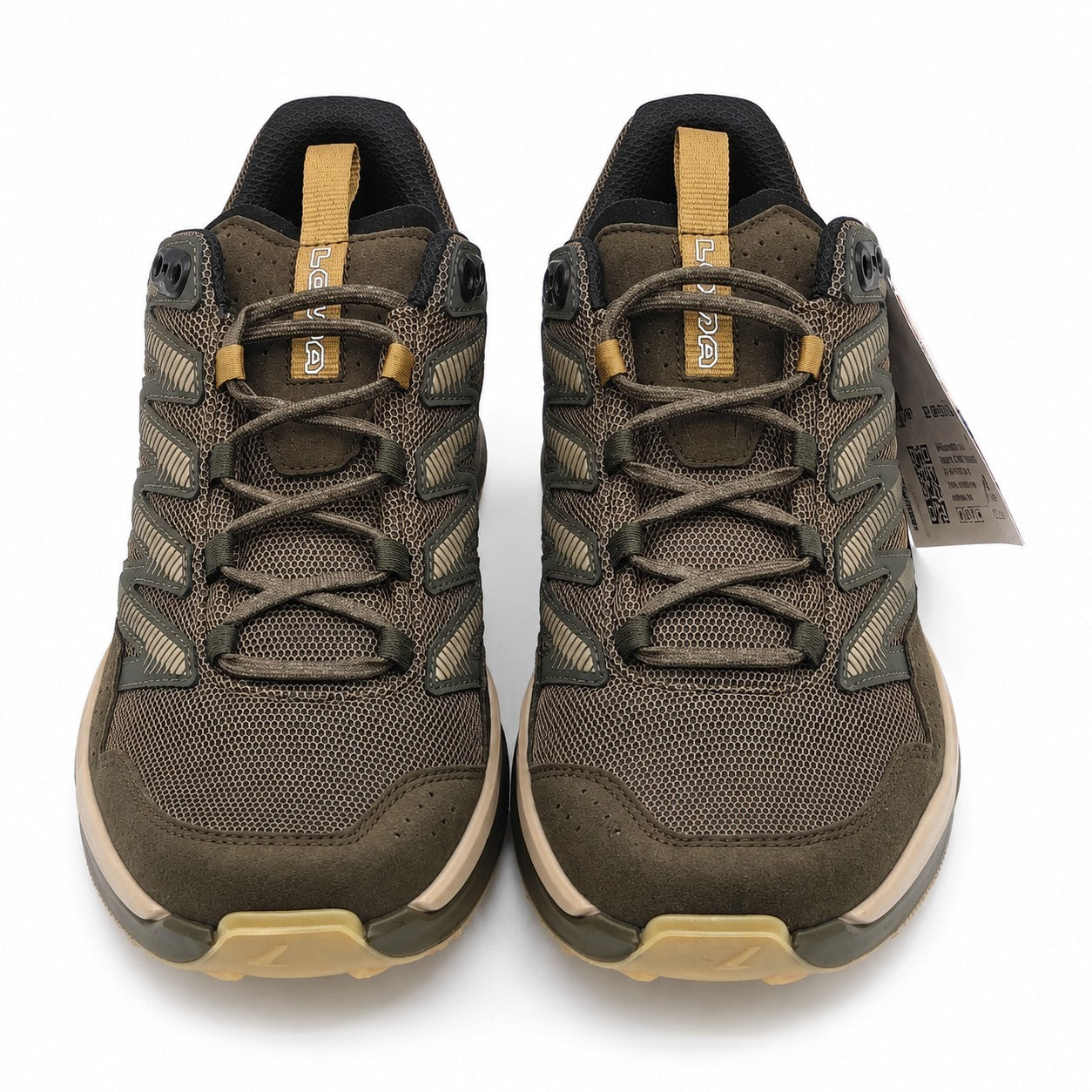 LOWA Maddox Pro Lo Men's 8.5 EU 41.5 Black Olive Fast Hiking Outdoor Trail Shoes