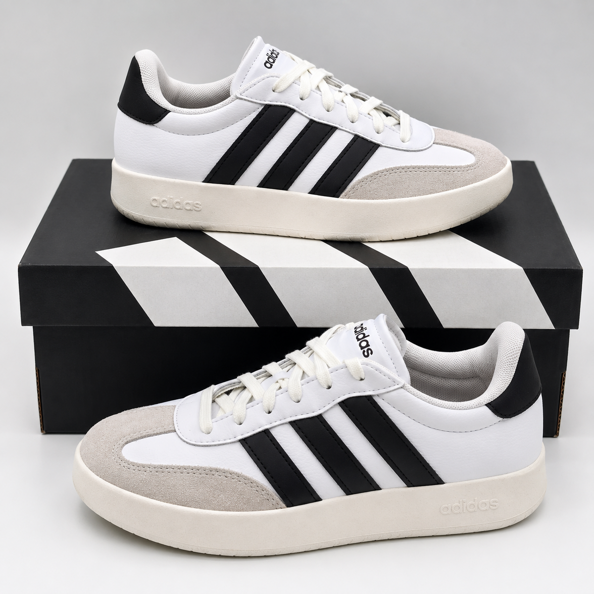 Adidas Barreda Shoes Women's Retro T-Toe Terrace Tennis White Black Pick Size
