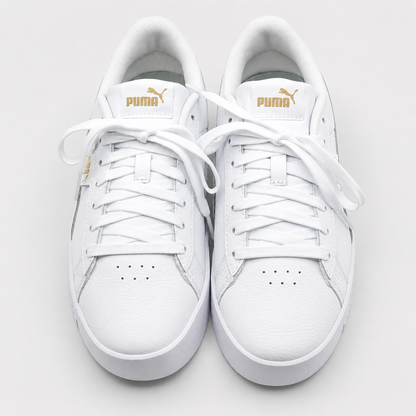 PUMA Court Sneakers Women's White Gold Retro Tennis Casual Walking Shoes Pick Sz