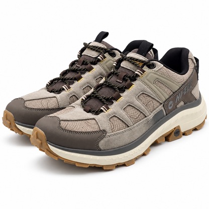 Hi-Tec Men's Hiking Trail Shoes Taupe Outdoor Walking Lace Up Sneakers Pick Size