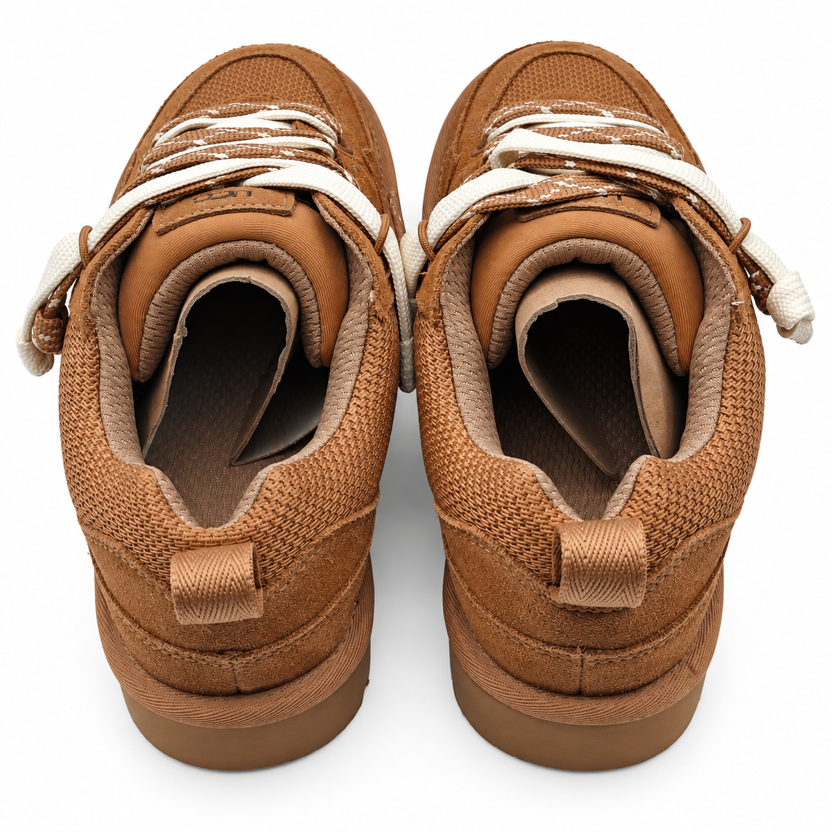 UGG Lo Lowmel Womens 8 Chestnut Suede Mesh Lace Up Low Top Sneakers 1168890