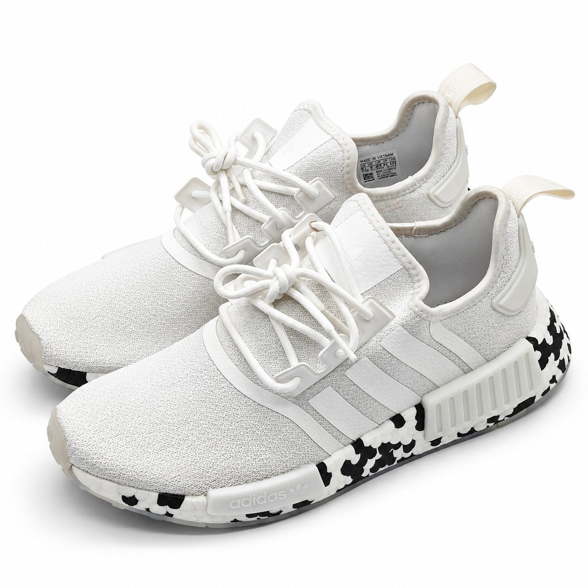 adidas Originals NMD_R1 GZ4307 White Black Boost Sneakers Men's Size 9.5