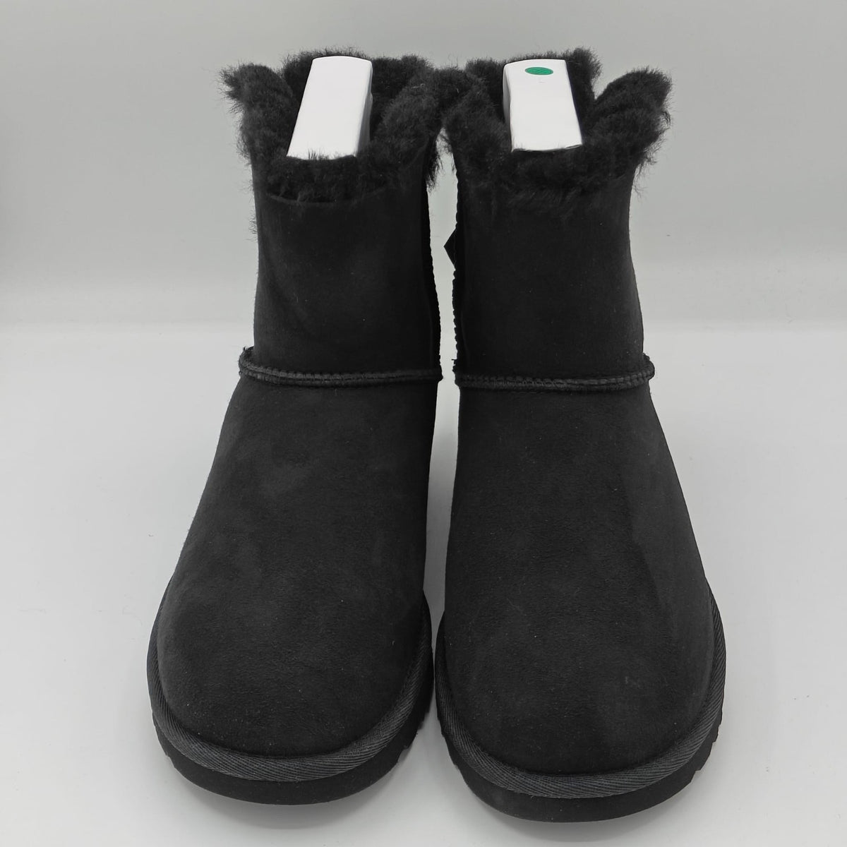 Authentic New UGG brand Women's Mini Bailey Bow II Black Soft Ankle Boots
