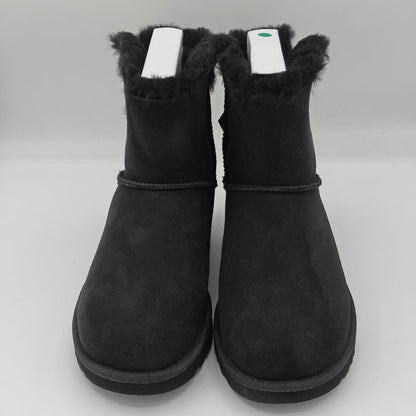 Authentic New UGG brand Women's Mini Bailey Bow II Black Soft Ankle Boots
