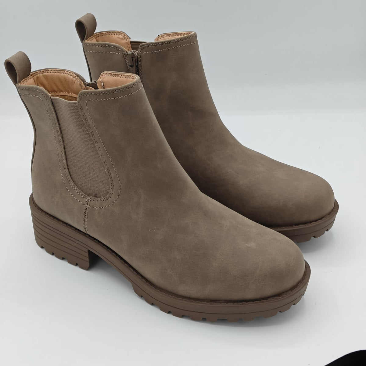 Buffalo David Bitton Anna Boots Women's Brown Pull On Memory Foam Comfort