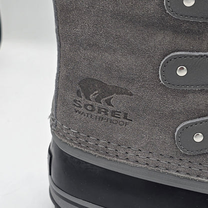 Sorel Joan of Arctic Boots Women's Waterproof Winter Snow Quarry Black Size 9