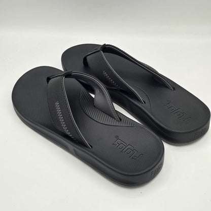 Flojos Flip Flops Men's Water Resistant Memory Foam Sandals Black Pick Size