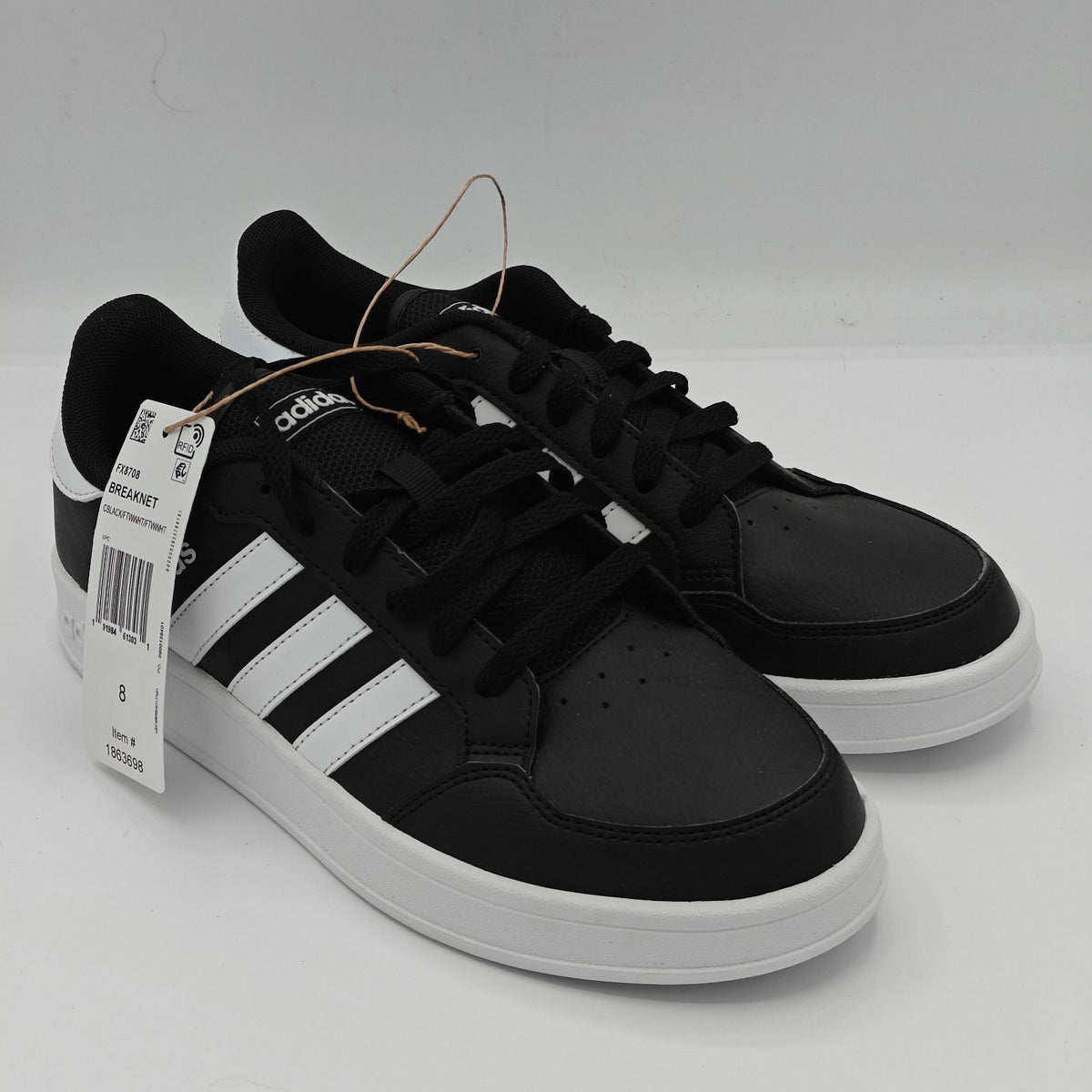 Men's Adidas Breaknet Court Shoes Sneake Black/White FX8708
