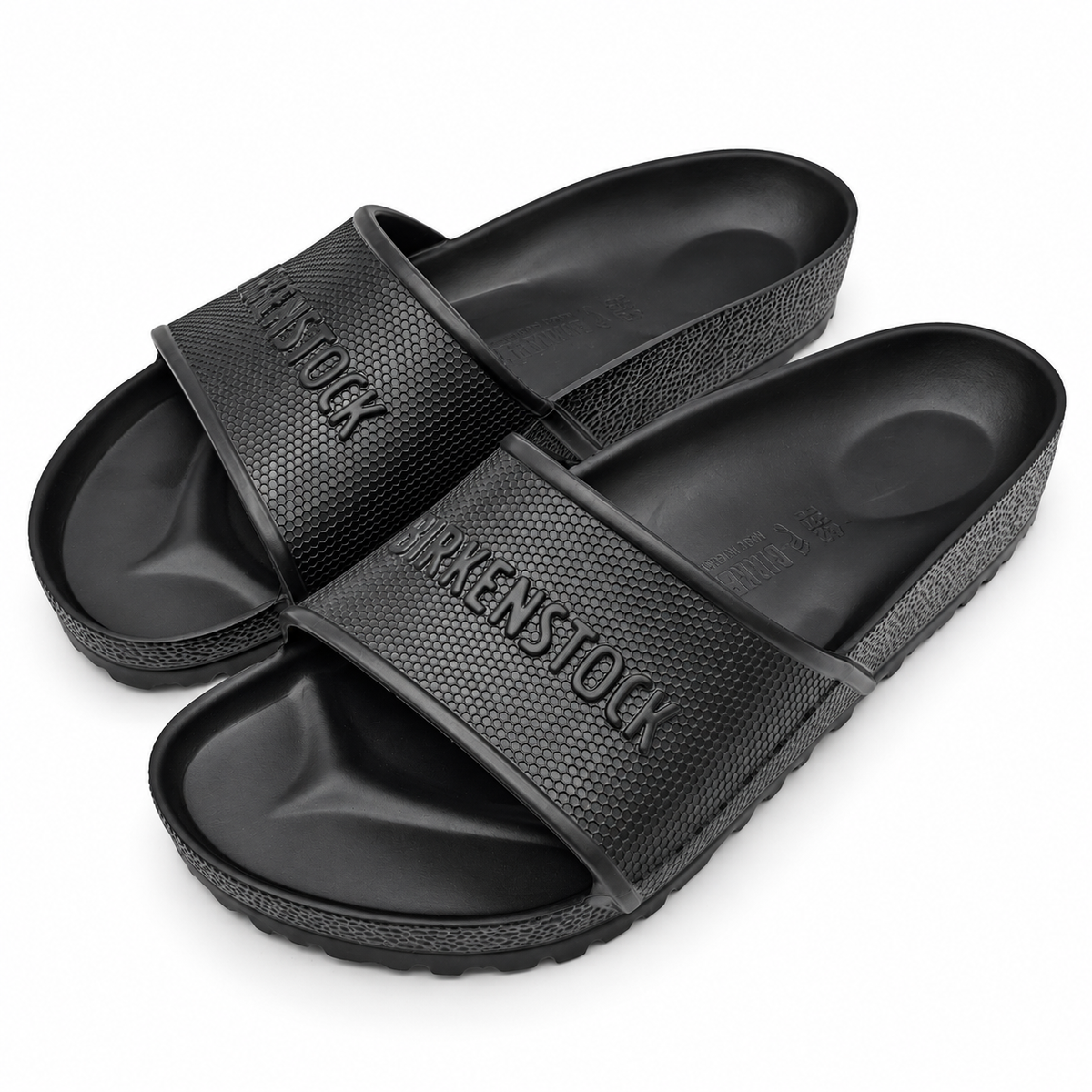 Birkenstock Barbados EVA Slides Men US 9 Women 11 EU 42 Black Sandals 1015398