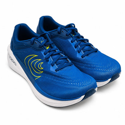 Topo Athletic Phantom 4 Mens Size 9 Running Shoes Lightweight Blue/Lime NEW