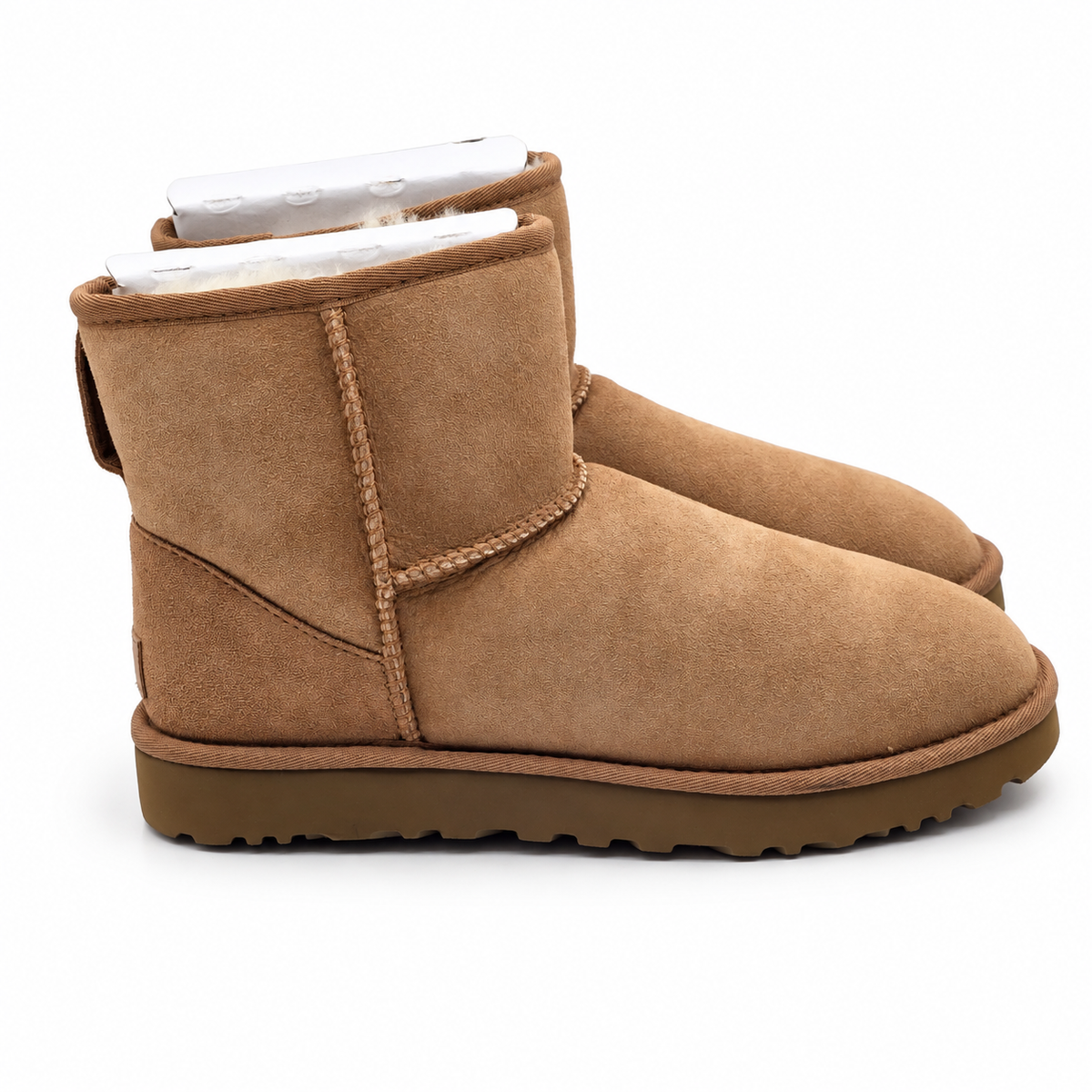 UGG Classic Mini II Womens 9 Chestnut Soft Sheepskin Lined Ankle Boots 1016222