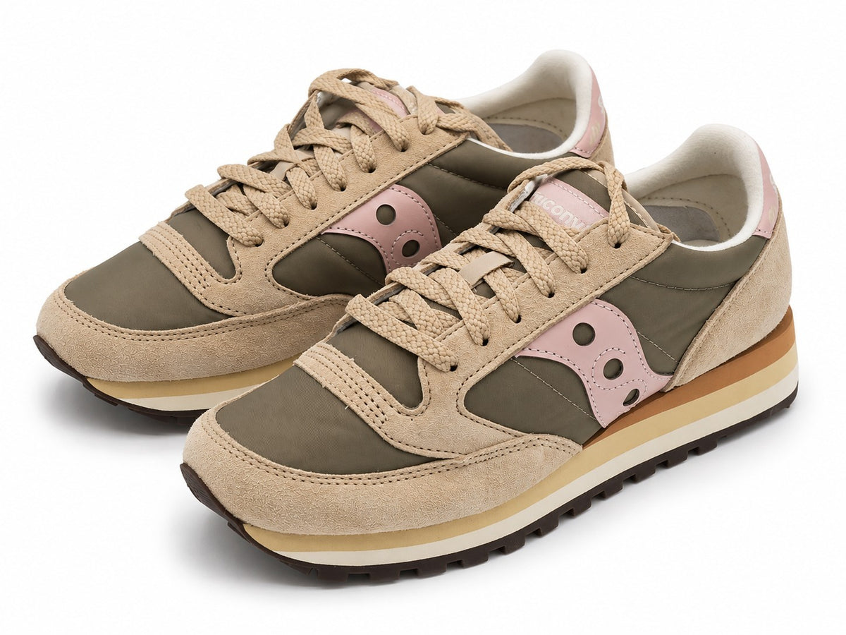 Saucony Jazz Triple Green Pink Women's 7.5 Platform Suede Sneakers S60530-58