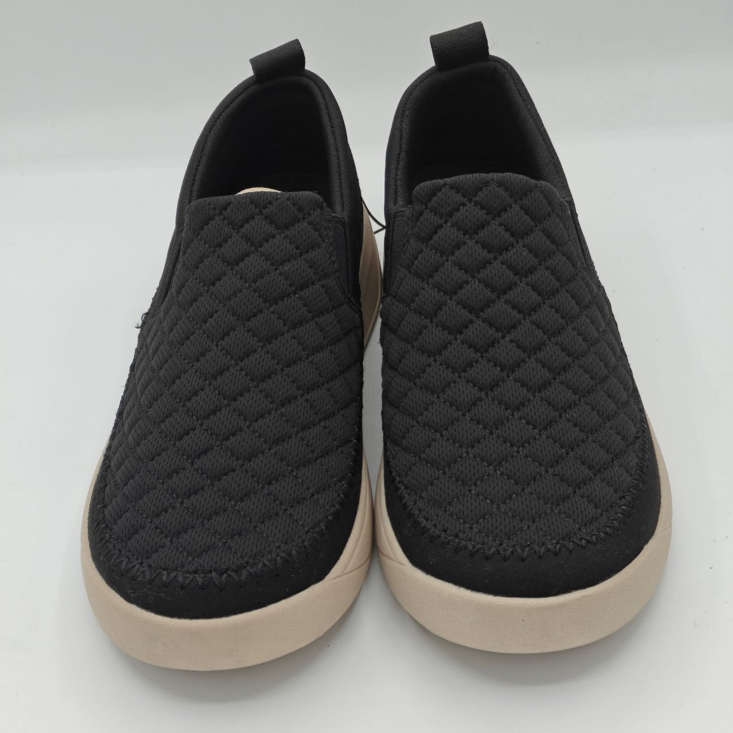 Staheekum Women's Quilted Slip-On Shoes Taupe Comfortable Casual (Black)