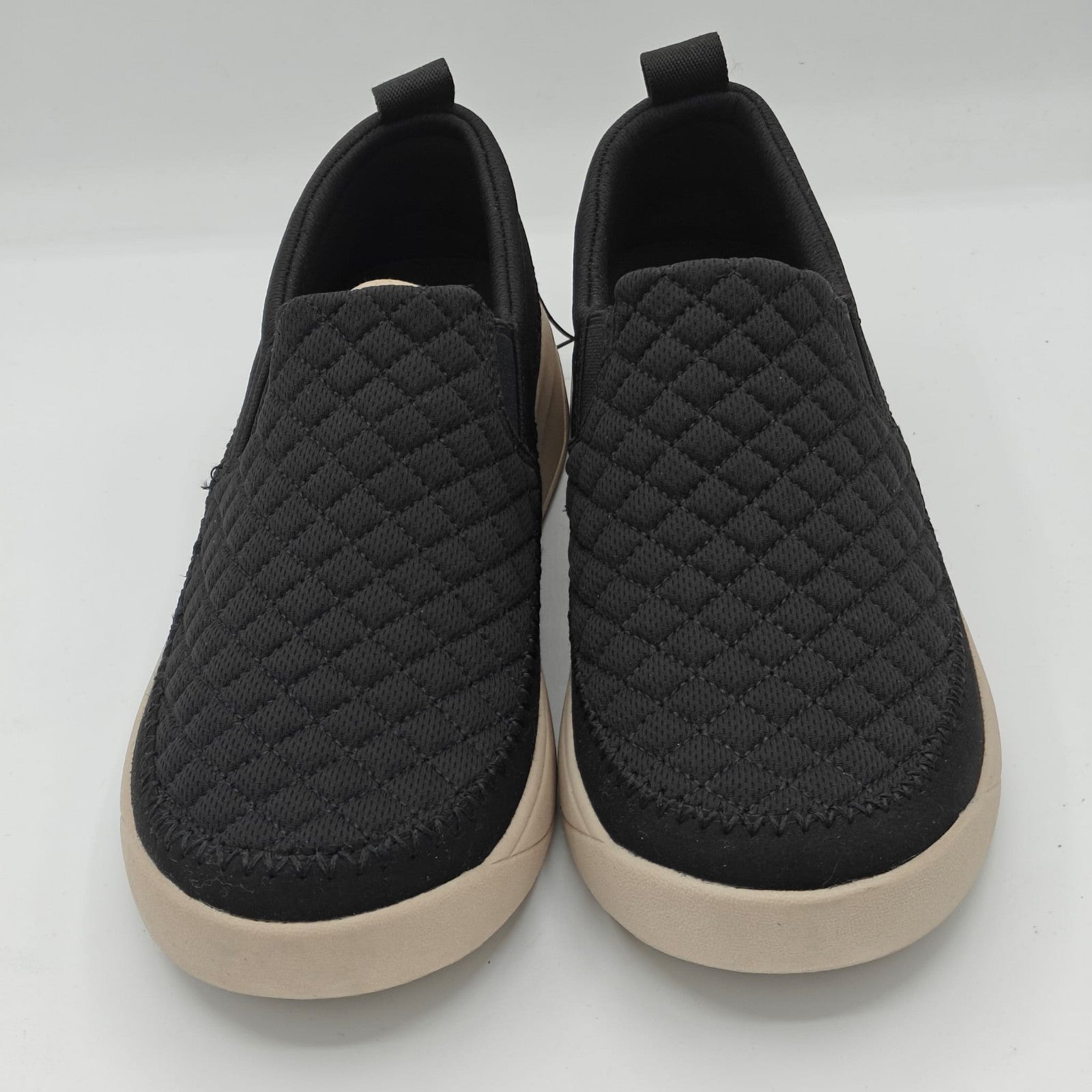 Staheekum Women's Quilted Slip-On Shoes Taupe Comfortable Casual (Black)