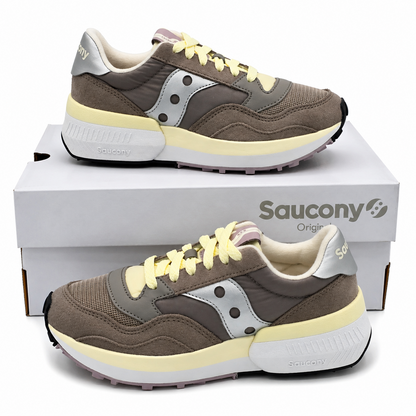 Saucony Jazz NXT Women's 6 Dove Silver Retro Sneakers S60790-28 Suede Mesh