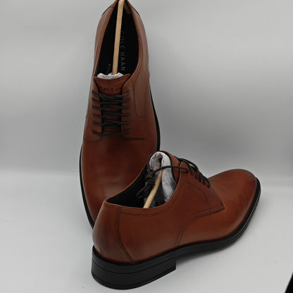 Cole Haan Men's Leather Modern Essentials Plain Toe Oxford Shoe British Tan