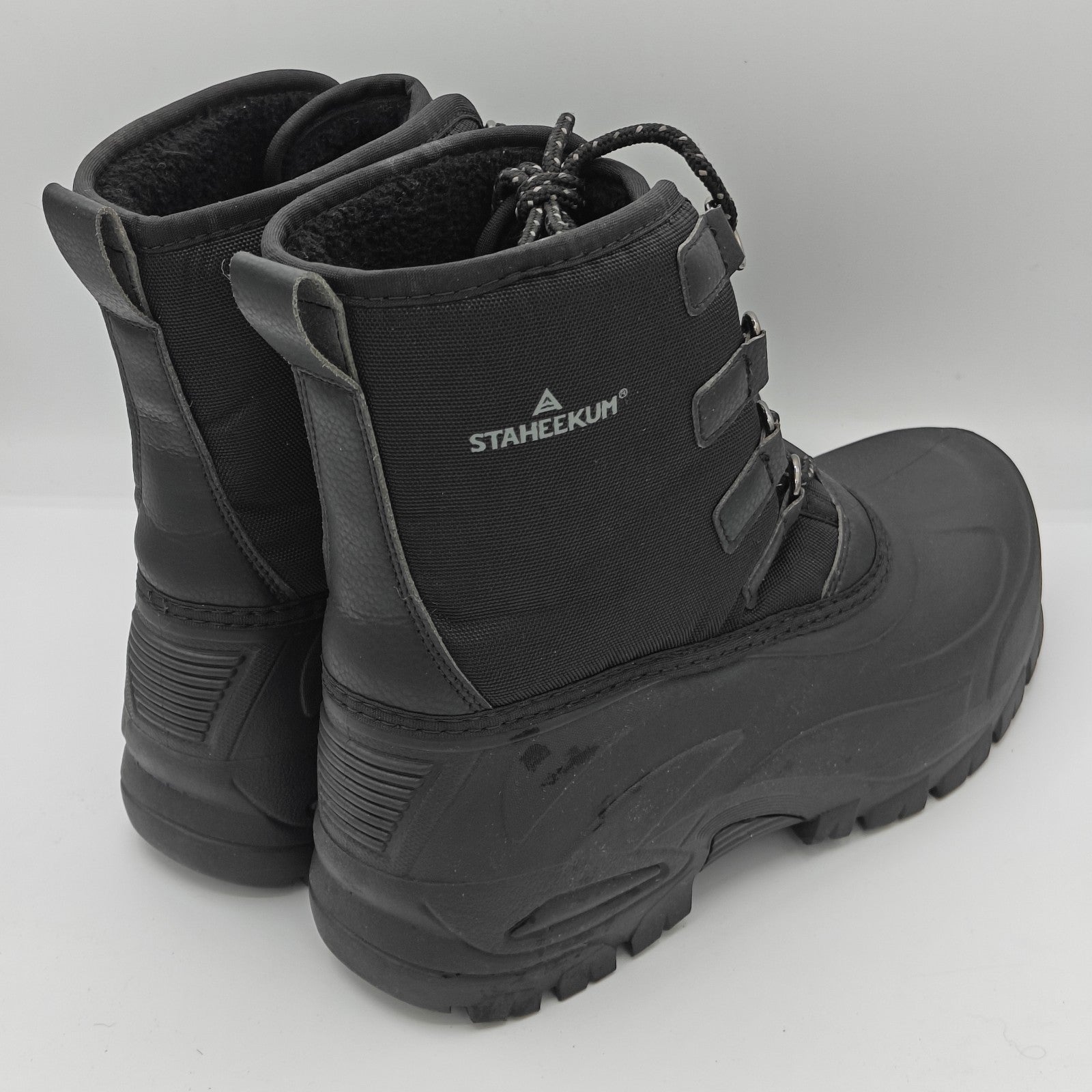 Staheekum Men's "Snow Boot" Rated -20 Degrees Waterproof Rubber Shell (Black)