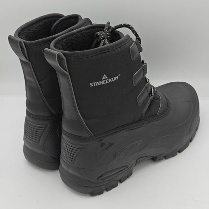 Staheekum Men's "Snow Boot" Rated -20 Degrees Waterproof Rubber Shell (Black)