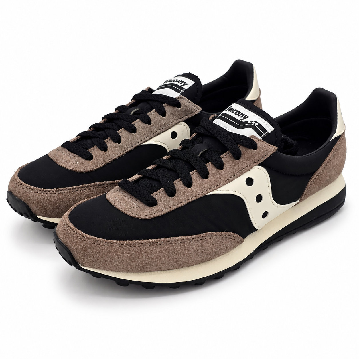 Saucony Originals Trainer 80 Women's 7.5 Black Tan Unisex Sneakers New Box