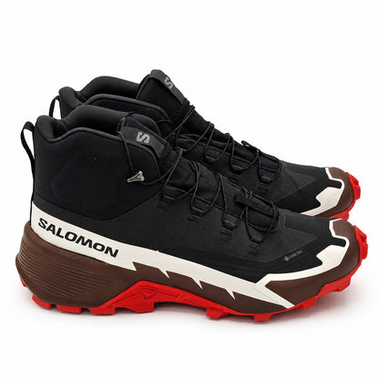 Salomon Cross Hike 2 Mid GTX Men's 14 Gore-Tex Waterproof Hiking Boots Black Red