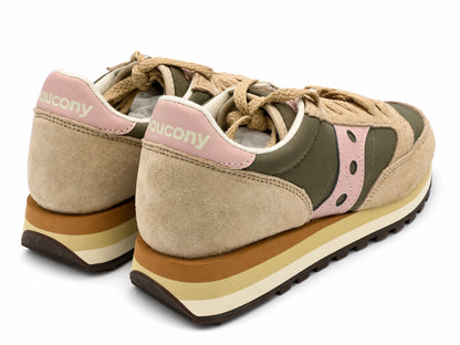 Saucony Jazz Triple Green Pink Women's 7.5 Platform Suede Sneakers S60530-58