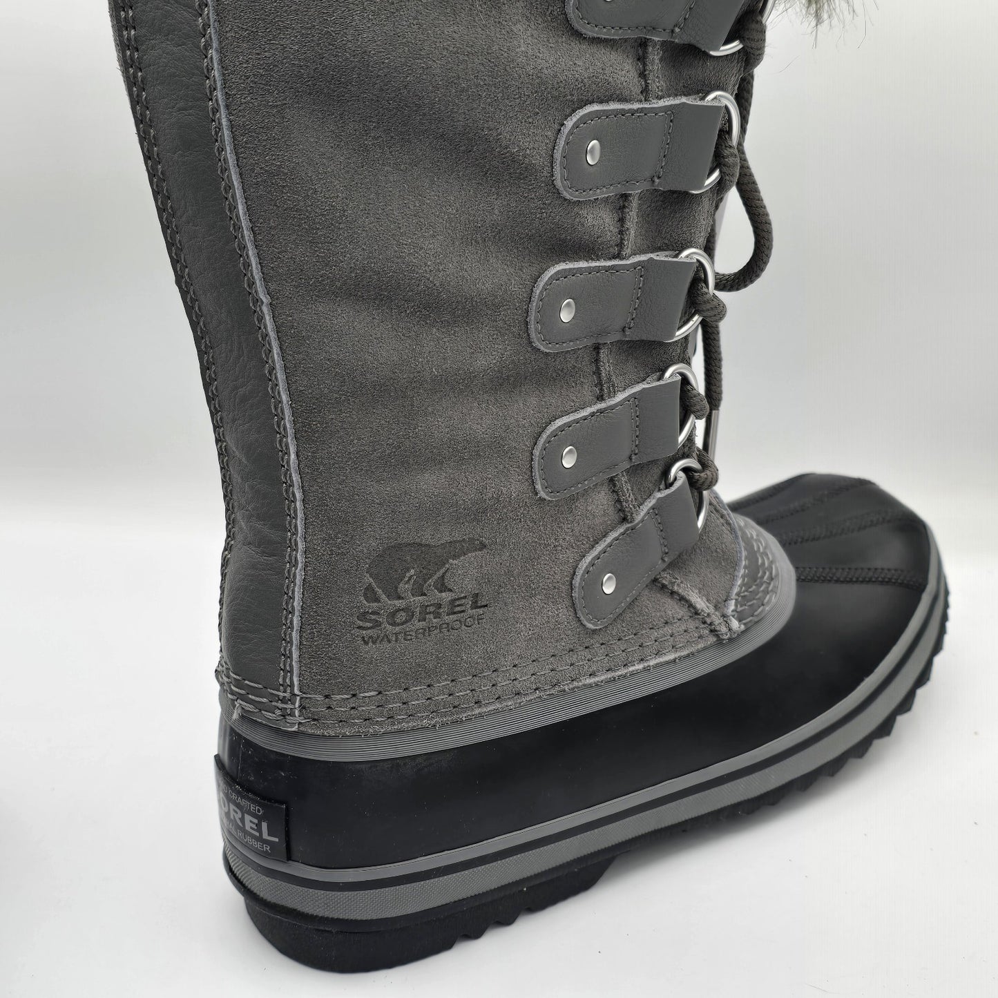 Sorel Joan of Arctic Boots Women's Waterproof Winter Snow Quarry Black Size 9