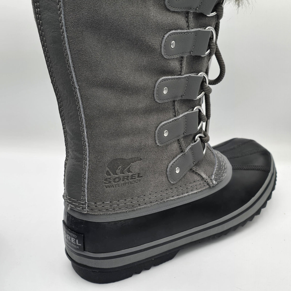 Sorel Joan of Arctic Boots Women's Waterproof Winter Snow Quarry Black Size 9