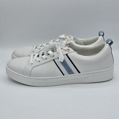 Ted Baker Bailey Icon Sneakers Women's Leather Tennis Blue White Size 11