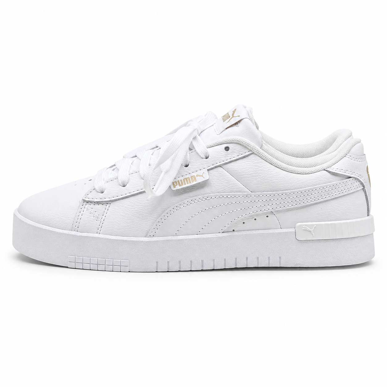 PUMA Court Sneakers Women's White Gold Retro Tennis Casual Walking Shoes Pick Sz