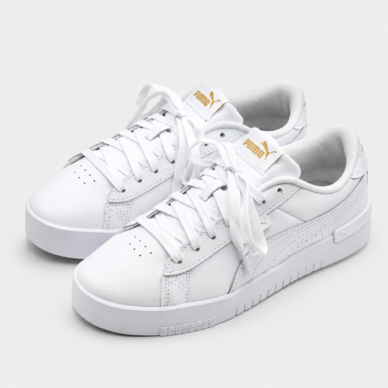 PUMA Court Sneakers Women's White Gold Retro Tennis Casual Walking Shoes Pick Sz