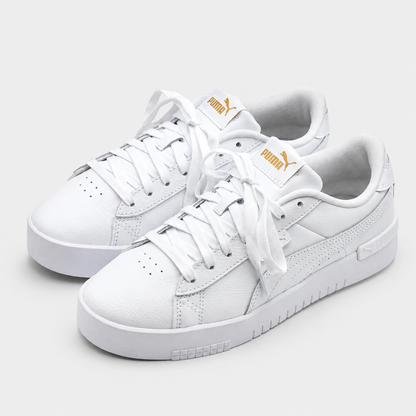 PUMA Court Sneakers Women's White Gold Retro Tennis Casual Walking Shoes Pick Sz