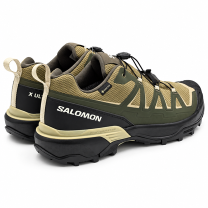 Salomon X Ultra Flare GTX Mens US 12 Olive Gore Tex Waterproof Hiking Shoes