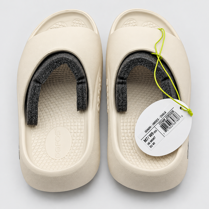 OOFOS OOahh PLUS Recovery Slide Sandals Women 9 Men 7 EU 40 Chalk Foam Comfort
