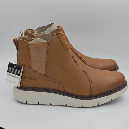 CAT Chariot Chelsea Boots P311823 Women's Ashew Cajou Leather Size 8.5 US