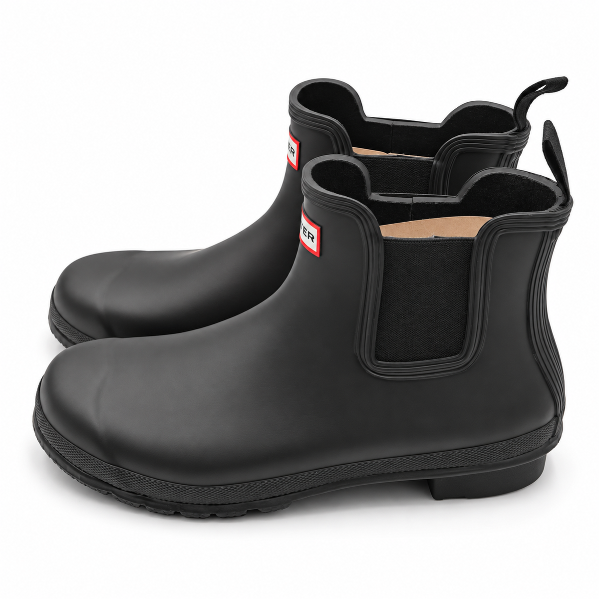 Hunter Original Chelsea Boots Womens 6 Black Waterproof Rubber WFS2078RMA Matte