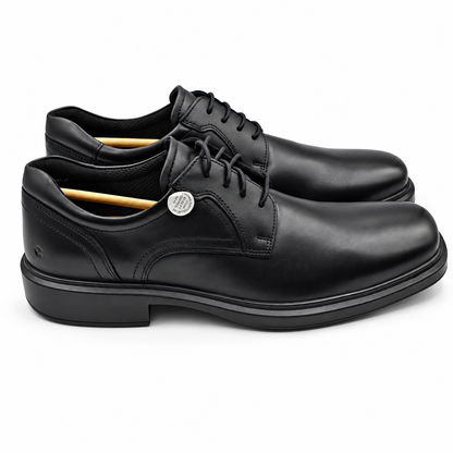 ECCO Helsinki 2 Men's Black Leather Plain Toe Derby Dress Shoes Pick Size 500164