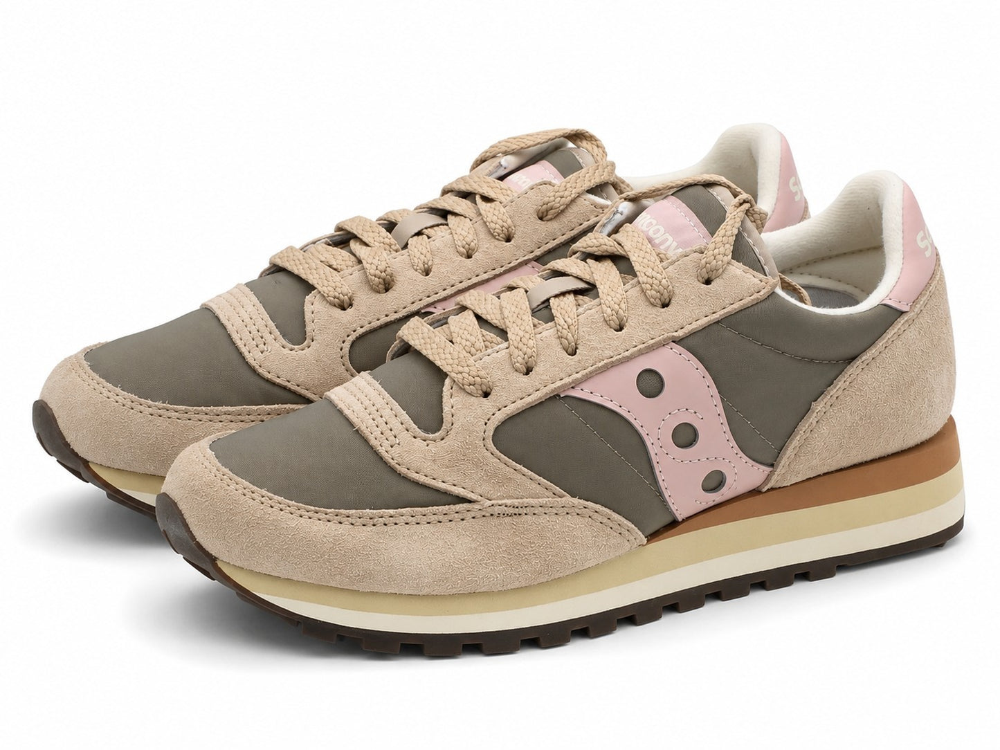 Saucony Jazz Triple Green Pink Women's 7.5 Platform Suede Sneakers S60530-58
