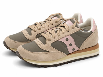 Saucony Jazz Triple Green Pink Women's 7.5 Platform Suede Sneakers S60530-58