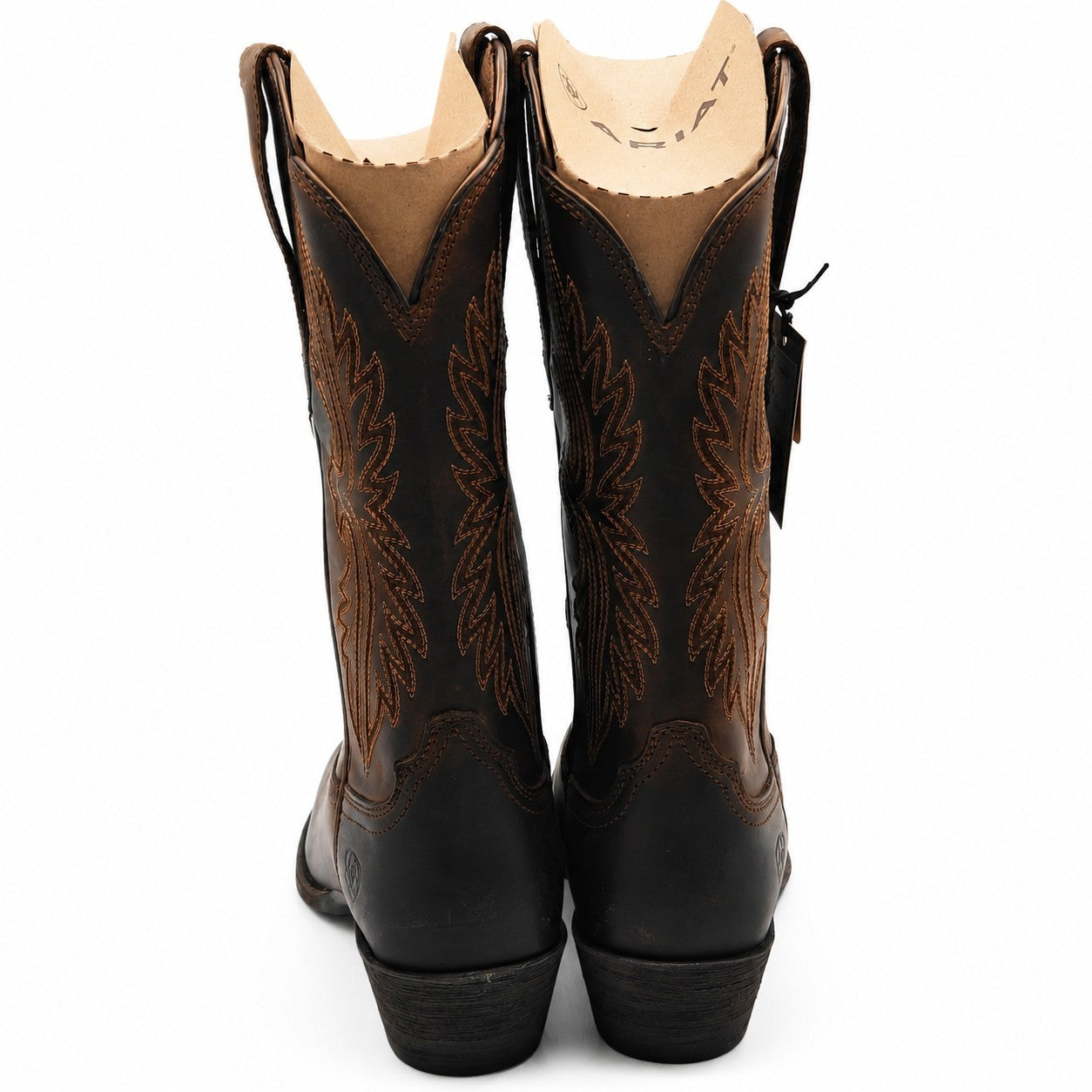 Ariat(R) Heritage R Toe StretchFit Western Cowboy Boots Brown Women's 7 B 10038380