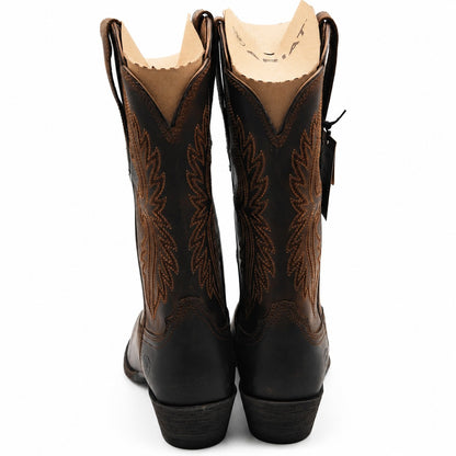 Ariat(R) Heritage R Toe StretchFit Western Cowboy Boots Brown Women's 7 B 10038380