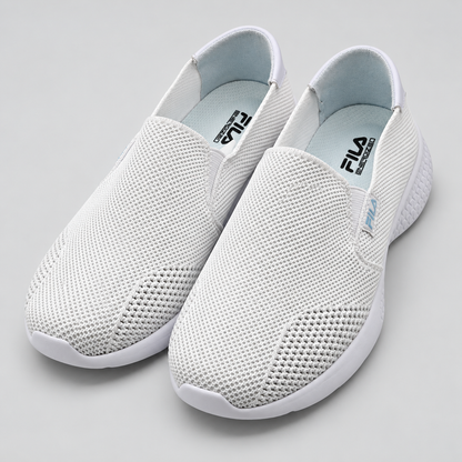 FILA Mallorca Slip On Womens Size 8.5 White Mesh FILASOFT Comfort Sneakers Shoes