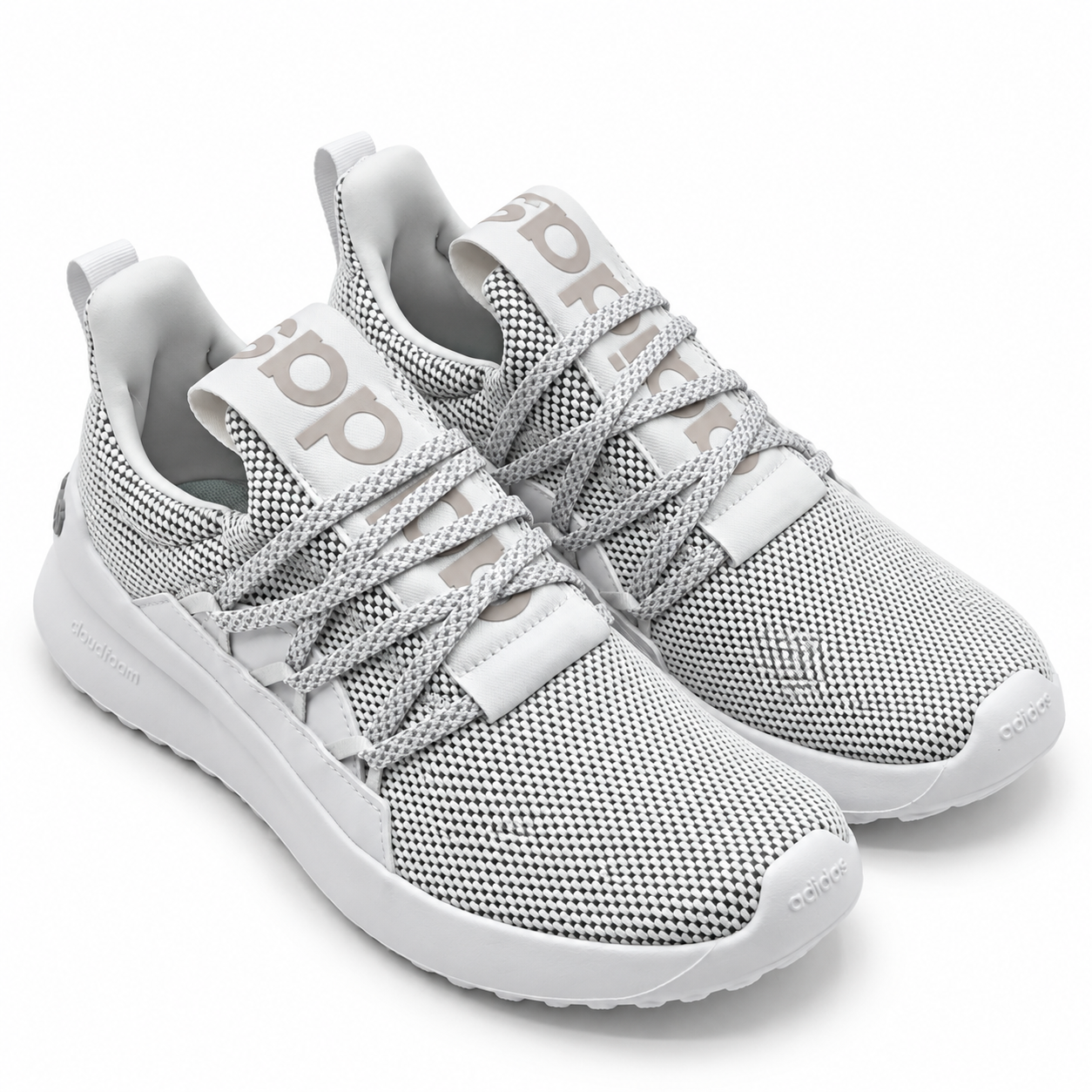 adidas Lite Racer Adapt 5.0 Men's US 8 White Grey Cloudfoam Slip-On Shoes HP6466